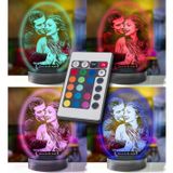 Kişiye Özel Oval Fotoğraflı 3d Model Led Gece Lamba