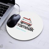 Kişiye Özel Paramedik Temalı Yuvarlak Mousepad - Beyaz