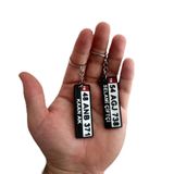 Kişiye Özel Plaka Anahtarlık Çiftli Set (2 Adet) - Isimli ve Plakalı Araç Anahtarlığı