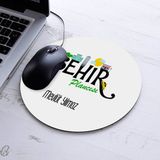 Kişiye Özel Şehir Plancısı Temalı Yuvarlak Mousepad - Beyaz