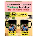 Kişiye Özel Sihirli Siyah Kupa Bardak