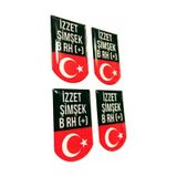 Kişiye Özel Silah Kabza Şarjör Sticker 4 Adet