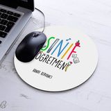 Kişiye Özel Sınıf Öğretmeni Temalı Yuvarlak Mousepad - Beyaz