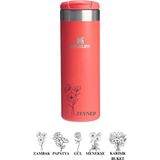 Kişiye Özel Stanley The Aerolight Transit Mug 0.47 Lt Termos - Mat Turuncu - 0,47 lt