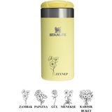Kişiye Özel Stanley The Aerolight Transit Termos Bardak 0.35 Lt - Açık Sarı - 0,35 lt