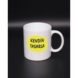 Kişiye Özel Tasarımlı Beyaz Bardak, Kendi Tarzınızı Yansıtın - Seçenek 1