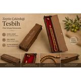 Kişiye Özel Tesbih Kutusu - Zeytin Çekirdeği Tesbiği - El Yapımı Tesbih