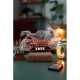 Kişiye Özel Yarış Motoru 3D Led Lamba