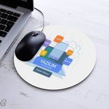 Kişiye Özel Yazılım Mühendisleri Için Yuvarlak Mousepad - Beyaz