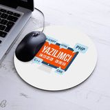 Kişiye Özel Yazılımcı Temalı Yuvarlak Mousepad - Beyaz