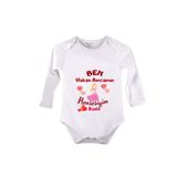 Kişiye Özel Zibin Ben Amcamin Prensesiyim, 1-1,5 Yaş, Unisex, Beyaz