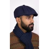 Kışlık Erkek Peaky Blinders İngiliz Driver Kasket Koyu Lacivert 7404