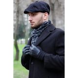 Kışlık Erkek Peaky Blinders İngiliz Driver Kasket Lacivert 7404