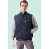 Kışlık Gabardin Yelek Erkek Iş Güvenliği Galanthus Outdoor Sıcak Tutucu Rüzgar Geçirmez - Lacivert - 2XL