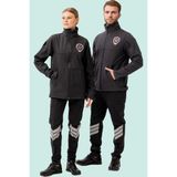 Kışlık Iş Güvenliği Softshell Mont Kıyafetleri Rüzgar Geçirmez Nefes Alabilen Montu - Füme
