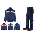 Kışlık İş Takımı Çok Cepli İç Yapısı Polarlı Reflektörlü İş Montu ve 7/7 İş Pantolonu Lacivert Renk Yüzde Yüz Pamuk 3117-2958 CVLMYFRM31172958LAC2