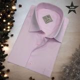 Kışlık Pamuklu Uzun Kollu Erkek Gömlek (Regular Kalıp) - S - Pembe