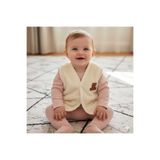 Kışlık Wellsoft Bebek Yeleği | Yumuşacık Peluş Sıcak Tutan Yelek | Önden Çıtçıtlı Polar Bebek Yeleği 0941