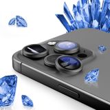 KISMER Kamera Lens Koruyucu iPhone 15 Pro Max/15 Pro/15/15Plus/14 Pro Max/14 Pro/13Pro Max/13Pro Safir Cam Alaşım Halka Kamera Kapağı Ekran Koruyucu, Siyah Bir Set