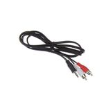 Kısmet 1.5 Metre Siyah Stereo To Rca Kablo 2+1 - 5+1 Bilgisayar Pc Ses Kablosu 3.5 Mm Jak Renkli Kablo