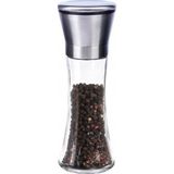 Kısmet Cam ve Paslanmaz Çelik Kapaklı Manuel Karabiber, Baharat Öğütücü 19 cm