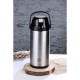 Kısmet Coker 3.5 Lt Çift Katlı Paslanmaz Çelik Pompalı Termos Ckr2008-Sıyah - Siyah - 35 lt