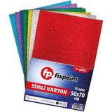 Kısmet Hırdavat Fixpoint Simli Karton 50X70 10’lu Paket - Renkli