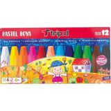 Kısmet Hırdavat Tripod 12 Renk Pastel Boya Yüksek Kaliteli Sanatsal Malzeme