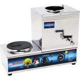 Kısmet Mzn 15 Lik Elektrikli 10 Litre 1 Demlikli Çay Kazanı Çay Ocağı - Gümüş