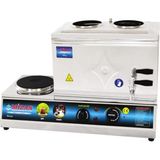 Kısmet Mzn 25 Lik Elektrikli 20 Litre 2 Demlikli Çay Kazanı Çay Ocağı - 20 lt