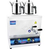 Kısmet Mzn 25 Lik Elektrikli 20 Litre 2 Demlikli Çay Kazanı Demlik Hediyeli - Parlak Inox