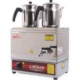 Kısmet Mzn 25LIK 2 Demlikli Elektrikli Çay Kazanı Pleytsiz 19 Lt Demlikler Dahil - Açık Gri