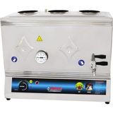 Kısmet Mzn 60 Lık Elektrikli 40 Litre 3 Demlikli Çay Kazanı Çay Ocağı - Parlak Inox