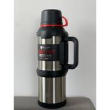 Kısmet Vacuum 4 Litre Aile Boy Paslanmaz Çelik Okadi Termos - 4 lt - Saks - Gri - Siyah