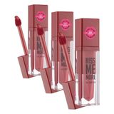 Kiss Me More Yüksek Pigmentli & Mat Bitişli Nemlendirici Likit Ruj (3 paketi)