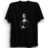 Kiss, Mona Lisa, Mizah, Rock Metal Tişört - Siyah - 2XL