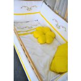 Kista Baby Bebek Uyku Seti Nevresim Takımı 60x120 Flower Sarı