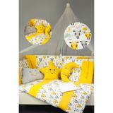Kista Baby Bebek Uyku Seti Nevresim Takımı 80x140 Zuzu Sarı