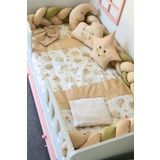 Kista Baby Montessori Bebek Uyku Seti Örgü Yan Korumalı Uyku Seti 90x190 100x200 Koala