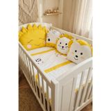 Kista Baby Park Yatak Bebek Uyku Seti Nevresim Takımı 70x110 Animals Sarı