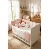 Kista Baby Park Yatak Bebek Uyku Seti Nevresim Takımı 70x110 Bunny Pembe
