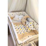 Kista Baby Park Yatak Bebek Uyku Seti Nevresim Takımı 70x110 Damla Kahverengi
