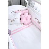 Kista Baby Park Yatak Bebek Uyku Seti Nevresim Takımı 70x110 Flower Pembe