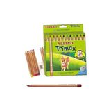 Kitabevimden Alpino Kuru Boya Trimax Karton Kutu Jumbo Tam Boy Üçgen 12 Li AL000113 - Çok Renkli - tek