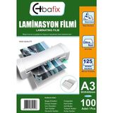 Kitabevimden Bafix Laminasyon Filmi A3 125 Mıc 303-426 - tek - Beyaz