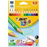 Kitabevimden Bic Kuru Boya Evolution Üçgen Jumbo 12 Li 829735 - Çok Renkli - tek