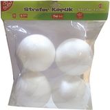 Kitabevimden Bu-Bu Strafor Köpük Top 10 cm 4 Lü BUBU-KP0006 - Çok Renkli - tek