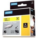 Kitabevimden Dymo Rhinopro Isıyla Küçülen Şerit 6 Mmx1,5 M Sarı/siyah 18052