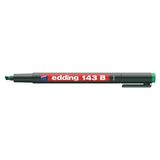 Kitabevimden Edding Asetat Kalemi (10 Adet)Permanent B Seri 1-3 mm Yeşil 143 B - Çok Renkli - tek