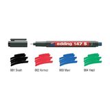 Kitabevimden Edding Asetat Kalemi (10 Adet)Permanent S Seri 0.3 mm Mavi 147 S - Çok Renkli - tek